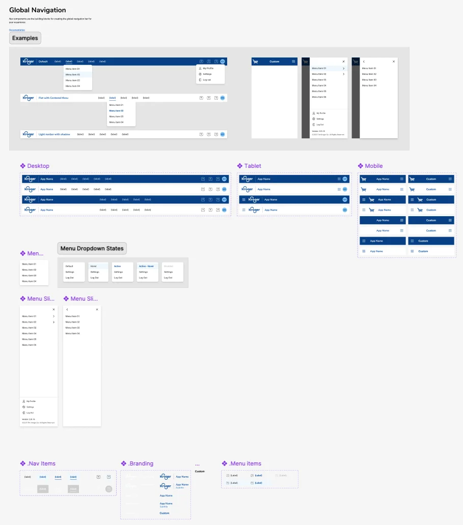 Storybook documentation showing live component examples