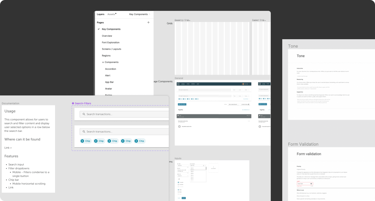 Side design system component library