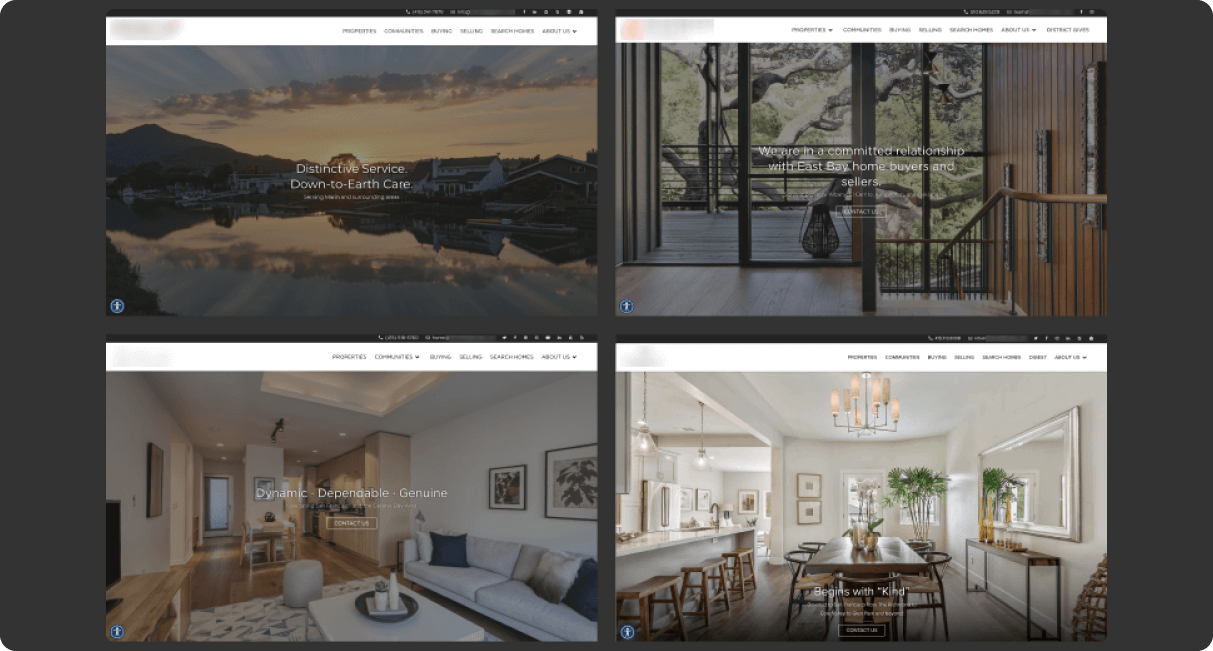 Side partner websites customization system