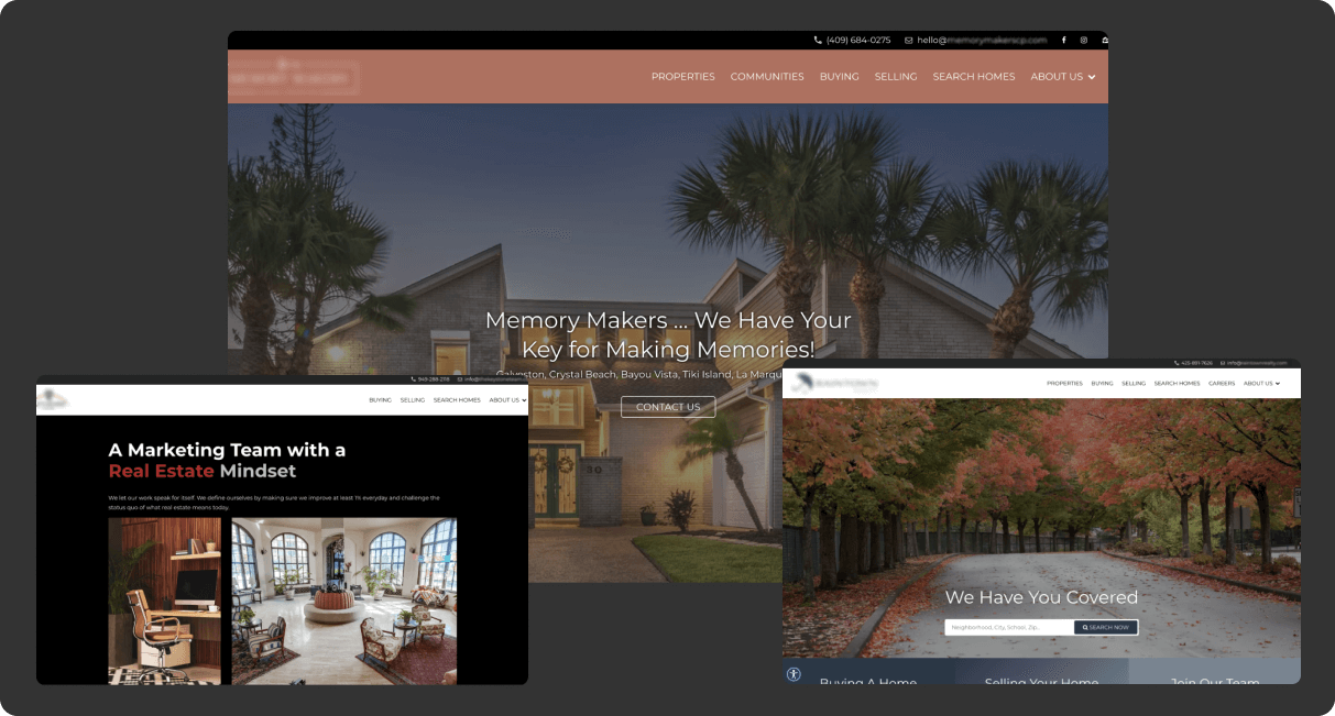 Partner website examples